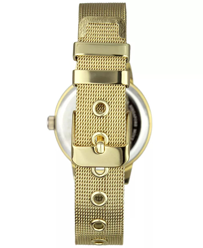 Women's Imitation Pearl Starfish Cover Gold-Tone Mesh Bracelet Watch 32mm