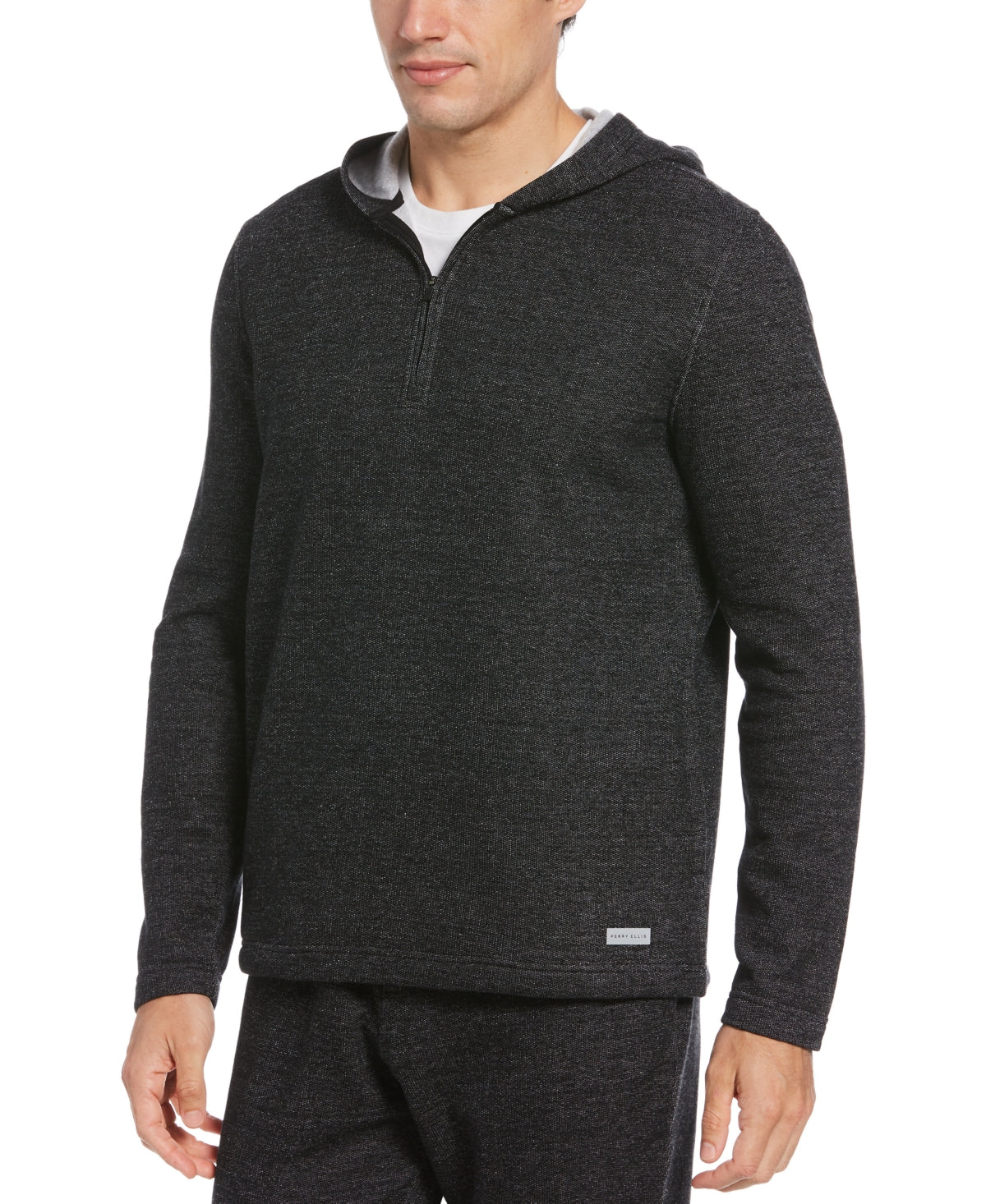 Perry Ellis Portfolio Mens Heathered Comfy Hoodie