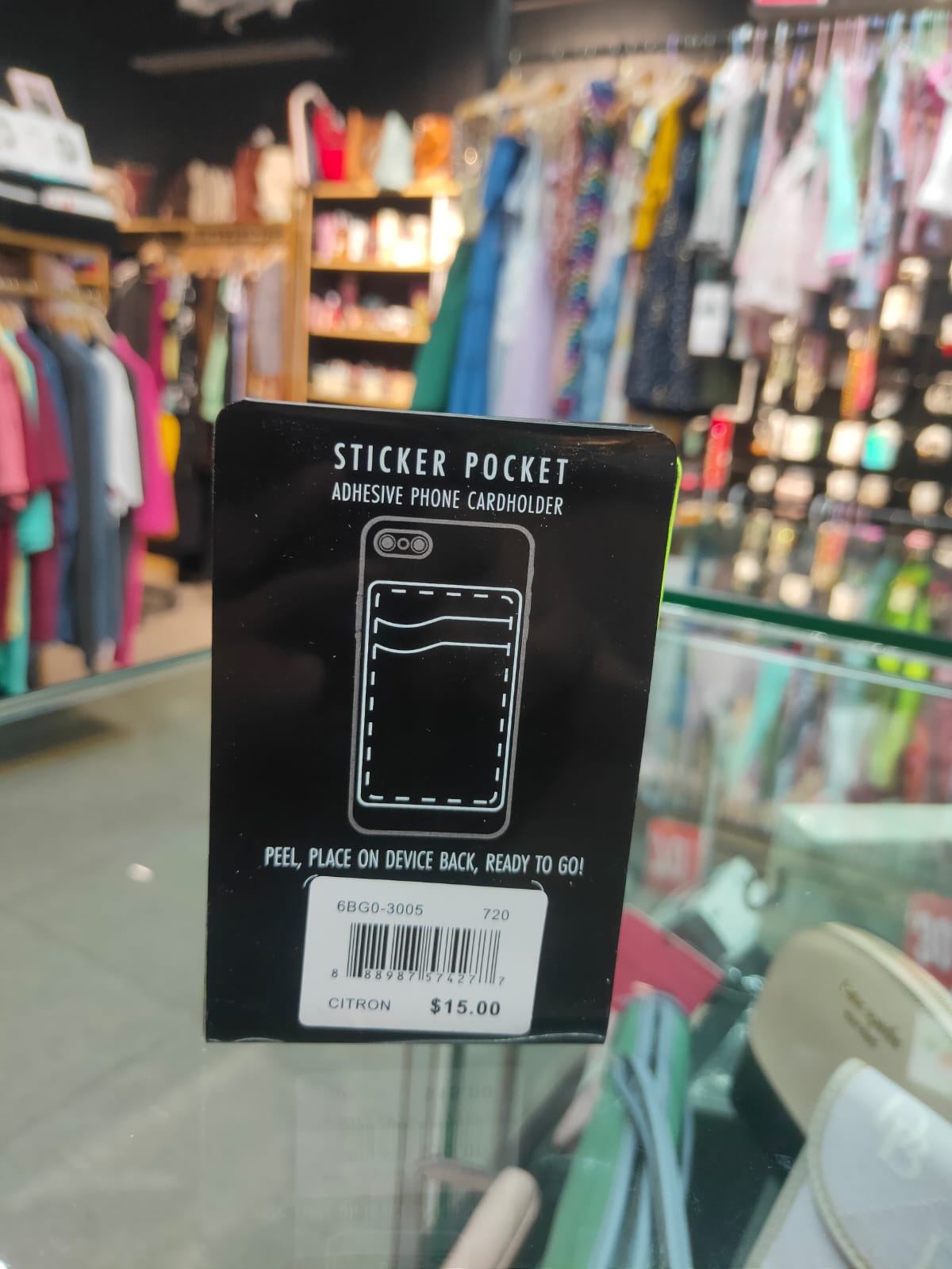 BESPOKE Pocket Adhesive Phone Card Holder