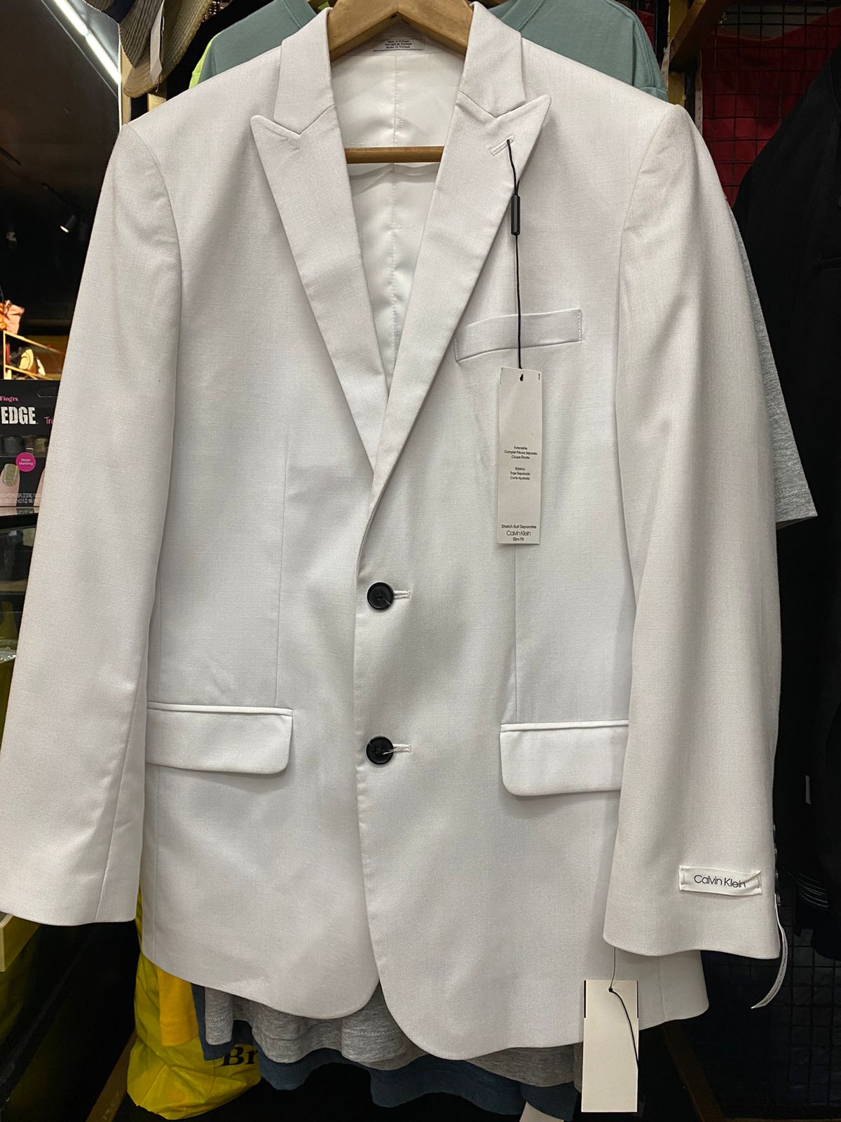 Stretch Tonal Sharkskin Jacket