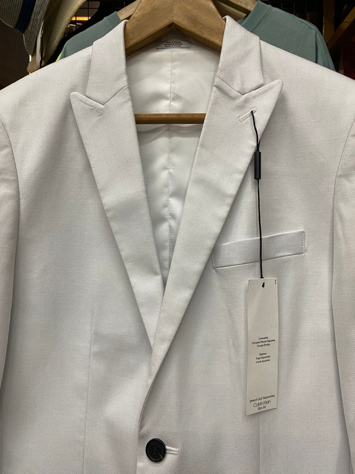 Stretch Tonal Sharkskin Jacket