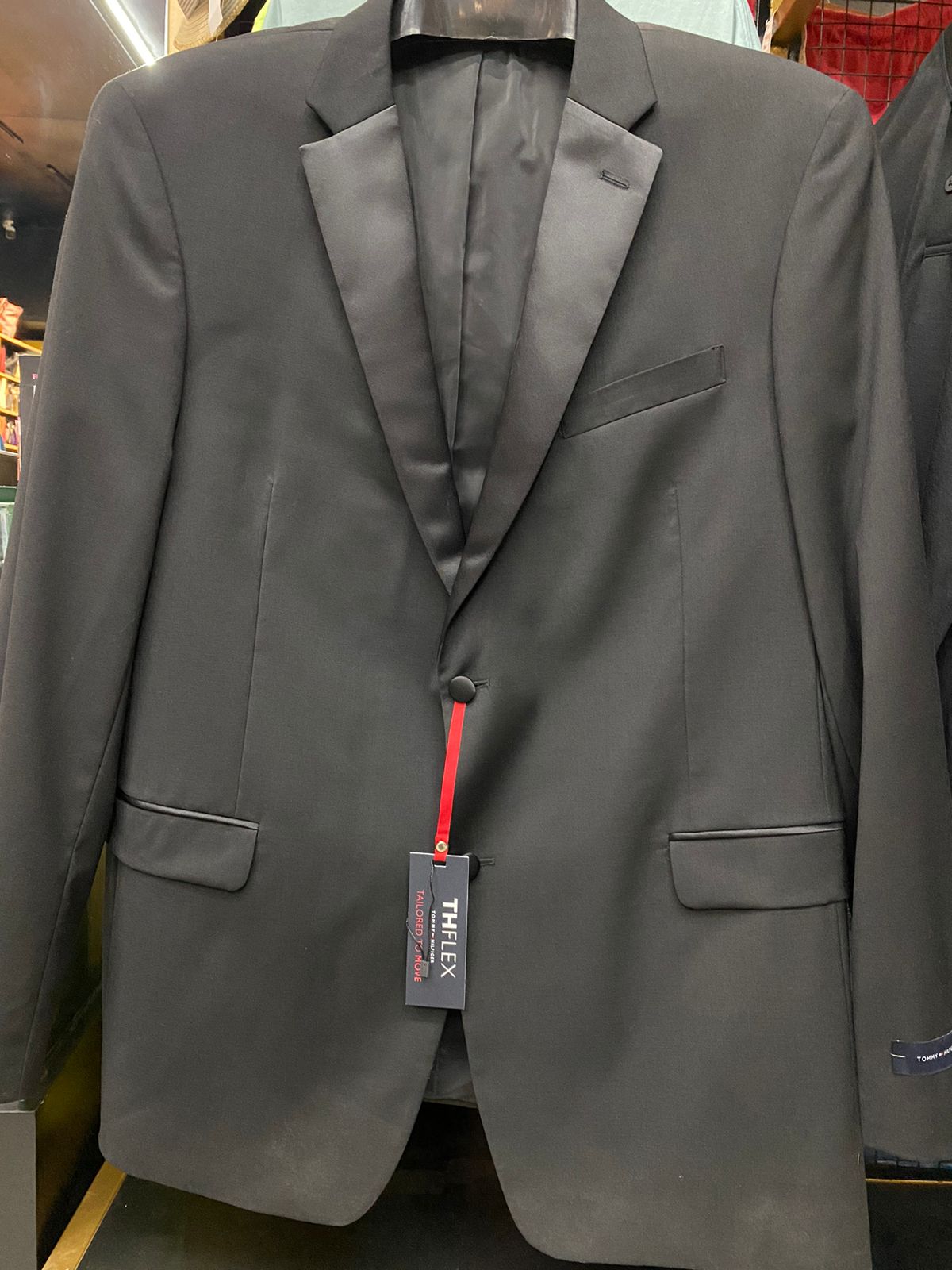 Men's Modern-Fit Flex Stretch Black Tuxedo Jacket