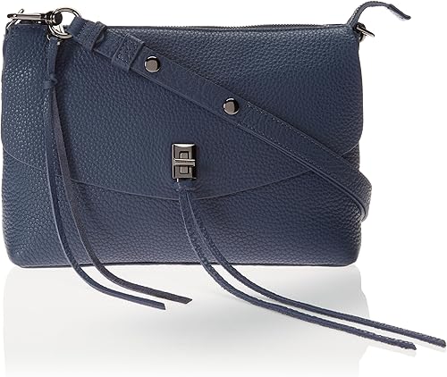 Rebecca Minkoff womens Darren Top Zip shoulder, Black, One size, US
