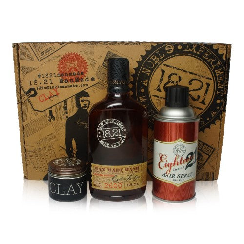 Man 3-Pc. Wash, Clay & Hair Spray Gift Set
