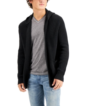 Inc Mens Black Long Sleeve Knit Cardigan Sweater L - All