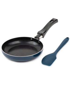 Mini Round Fry Pan & Spatula 2-Pc. Set. Brooklyn Steel Co.