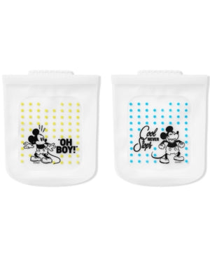 Pyrex Reusable Platinum Grade Silicone Food Storage Bag Disney Mickey Mouse