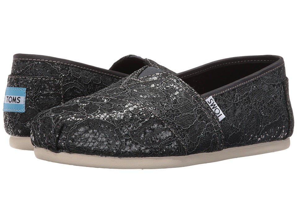 Toms - Seasonal Classics (pewter Lace Glitz) Women's Slip on Shoes